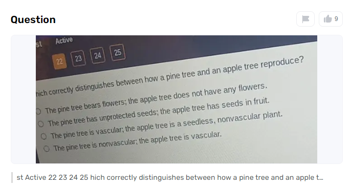 How do Apple and Pine Trees Reproduce in Different Ways?